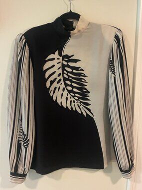 Vintage Lloyd Williams Mock Neck Blouse